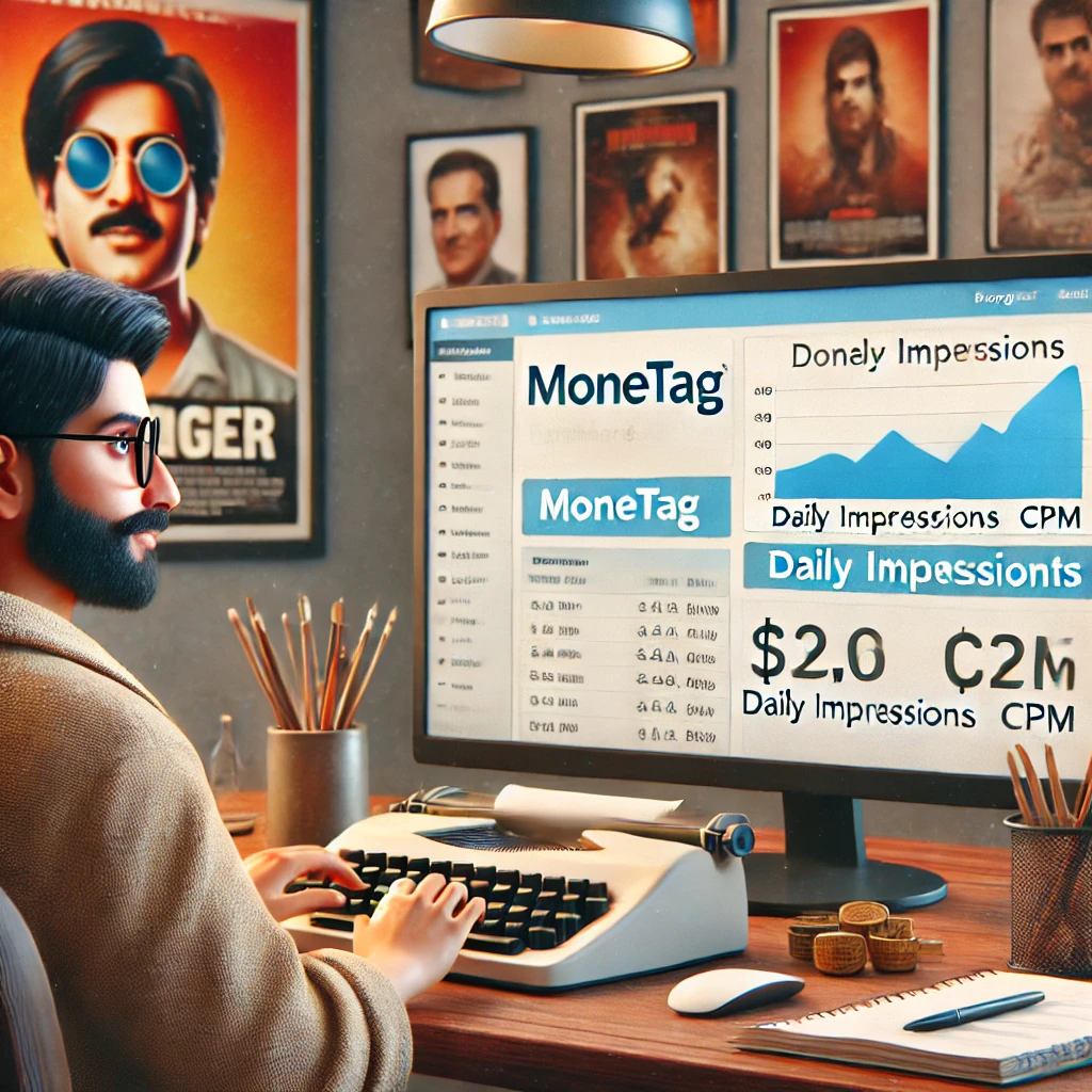 Monetag Ads + Movie's Earning Collection Blog Earning Method