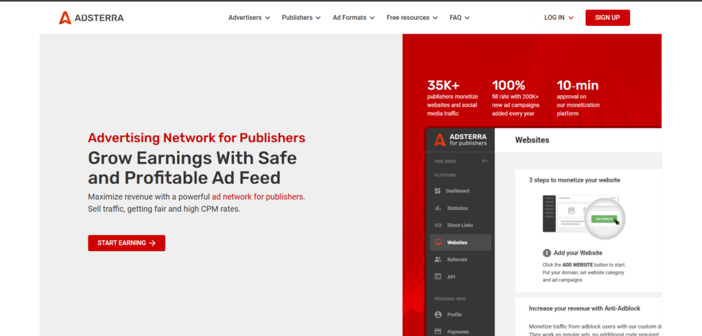 Adsterra Ad Network