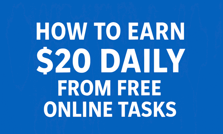 How to Earn $20 Daily from Free Online Tasks (Real Beginner’s Guide)