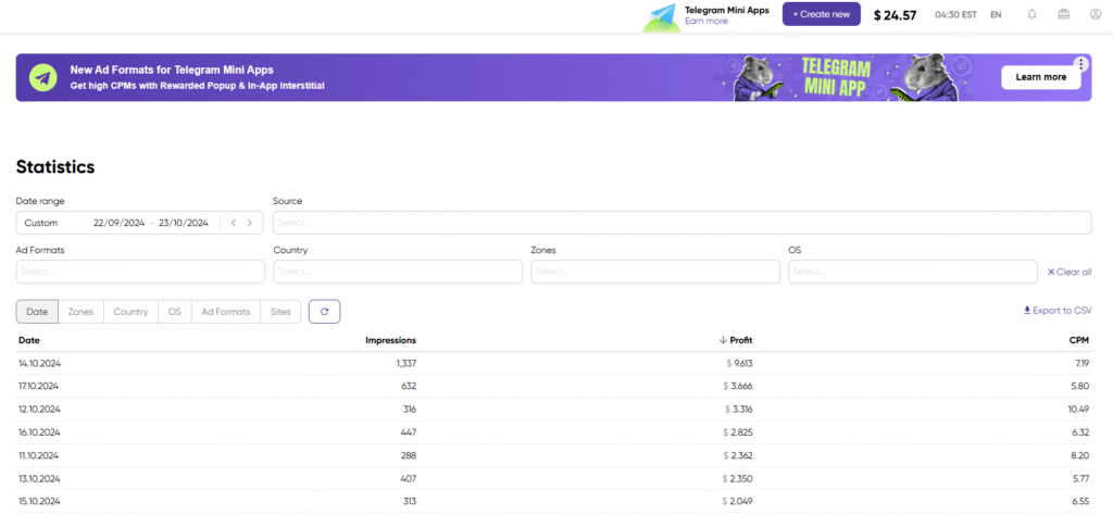How a Blogger Made $950 in 28 Days with Monetag SmartLink (Real Case Study + Full Guide)